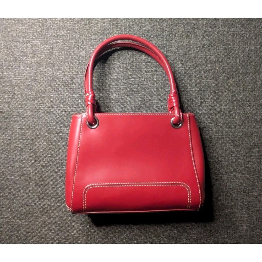 Wilson's Leather Pelle Studio Maroon Red Leather Hobo Purse Bag Inner Pocket